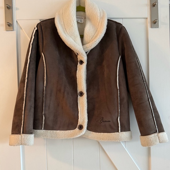 Jackets & Blazers - Women's Brown Shearling-Trim Ski Jacket